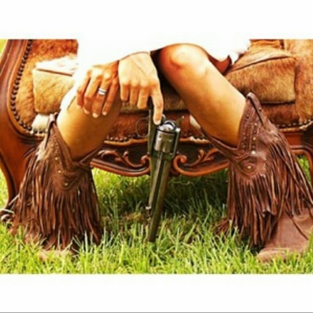 Liberty Black Vegas Fringe Boots